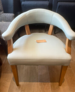 New Ex-Display Bespoke Made White Smooth Dining Chair