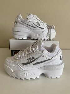 Fila Disruptor Children's Trainers UK 10 White/Grey Ex-Display