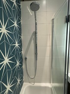 Zucchetti Chrome Ex-Display Shower Kit With Slide Rail