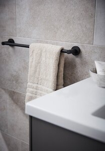 Miller Bond Black Towel Rail Matt Black - Ex-Display
