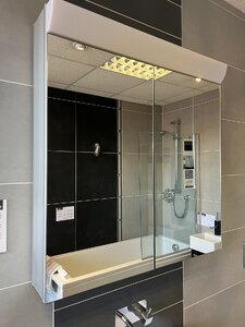 Schneider Wangerline 750mm 2 Door Mirror Cabinet - Ex-Display