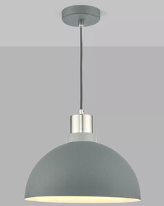John Lewis Jamie Grey Metal Ceiling Light Pendant - Ex-Display, Scratched