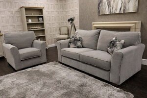 Collins & Hayes Heath Classic Back Ex-Display Large 3 Seat Sofa and Chair