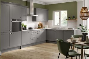 New Shaker Dust Grey Kitchen Units With Free Floorplan Design Service