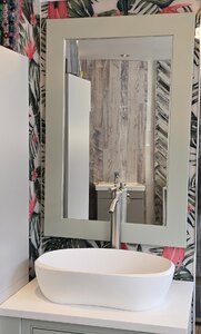 Burbidge Langton 900 x 600mm Ex-Display Framed Mirror, Gooseberry