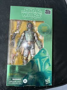 Star Wars Black Series Carbonised Boba Fett Figure Complete Ex-Display