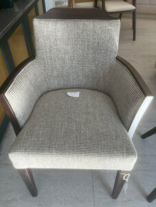 New Ex-Display Bespoke Made Grey Textured Accent Chair