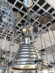 Light & Living Nyborg Single Pendant, Nickel, Ex-Display