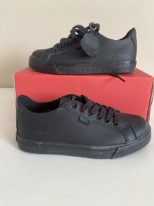 Kickers Tovni Lacer Kids' Lace-Up Shoes UK 13 Black Ex-Display