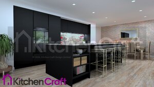 Hacker Kitchen Handleless Top Soft in Black - New Not Ex-Display