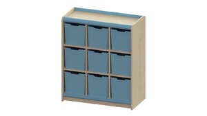 Trudy-Primary 9 Jumbo Tray Classroom Storage Unit, Brand New Ex-Display