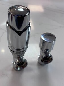 Ex-Display Towel Radiator Valves Polished Chrome Pack of 2