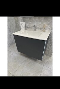 Ex-Display Ambiance Bain Vanity Unit With Basin And Tall Storage Cabinet