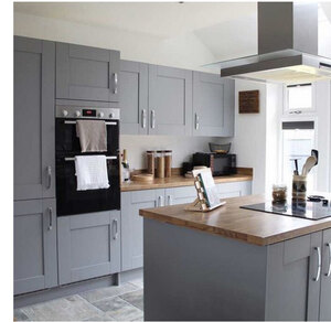 Cobble Grey Shaker Kitchen Door 600 x 1228 Ex-Display