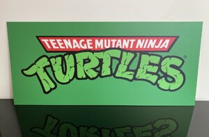 Large Teenage Mutant Hero Turtles Ex Shop Display Board Wall Art