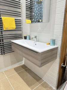 Mereway 900mm Bathroom Single Drawer Vanity Unit and Basin - Ex-Display