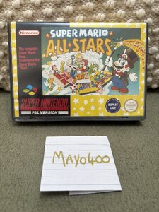 Super Mario All-Stars SNES Super Nintendo PAL - Complete Ex-Display Box