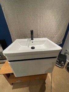 Wickes Radli Wall Hung Vanity Unit And Basin With Roca Carelia Basin Mixer Tap And Waste