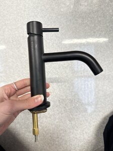 Ex-Display Matte Black Basin Tap, Single Lever