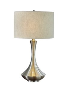 Attica Aladdin Brushed Steel Table Lamp - Ex-Display