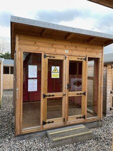 8x8 Pent Studio Summerhouse Ex-Display