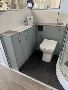 Phoenix Bathroom Corner Fitted Furniture With WC and Basin Ex-Display