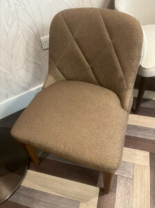 New Ex-Display Bespoke Made Gold Sparkled Dining Chair