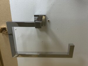 Vado Sharma Square Open Towel Ring Chrome - Ex-Display