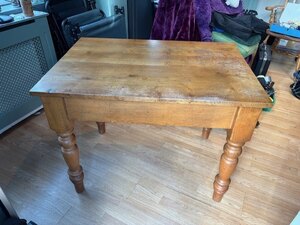 Ex-Display Solid Oak Table with Secret Drawer