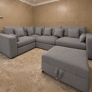 Luxury Ruby Corner Sofa Full Back 4 Seater Left and Right Upgraded Seats