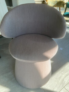 New Ex-Display Bespoke Made Brown Wing Back Stool Style Chair