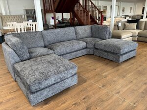 U-Shape Bishop Corner Sofa | High Back | Platinum | Upgraded Seating