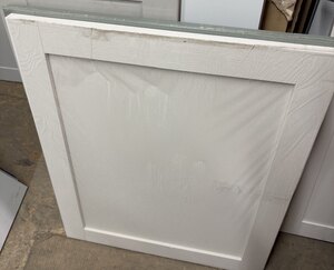 Symphony Langdale Harbour Grey 600 X 720 Door Wood Grain Shaker Ex-Display