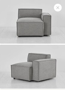 Ex-Display Swyft Model 03 Right Arm Sofa Module, Shadow Linen
