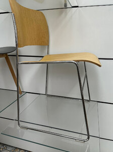 Howe 40/4 Side Chair Oak Chrome, Ex-Display