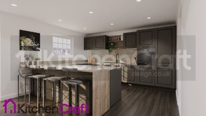 German Kitchen Hacker Ravenna Shaker in Graphite - Not Ex-Display