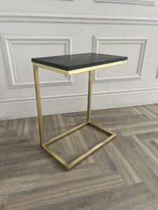 Sofa Workshop Ex-Display Bury Sofa Table 50 x 30 cm in Marble Black