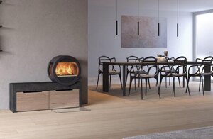 Ex-Display - Nordpeis ME Wood Burning Stove on Bench – Wood Stove