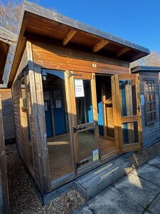 8x8 Pent Studio Summerhouse Ex-Display