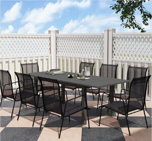 Outsunny Aluminium Garden Dining Table for 6 People, Table Only (Ex-Display)
