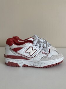 New Balance 550 Junior Trainers UK 3.5 White/Red Ex-Display With Defects