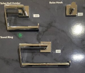 Ex-Display 3 Piece Chrome Bathroom Accessory Set