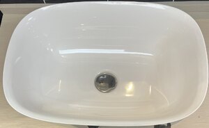 Calypso Vessel Basin, New But Ex-Display, White, 460mm x 320mm