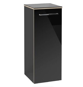 Ex-Display Villeroy and Boch Avento Crystal Black Wall Hung Side Cabinet