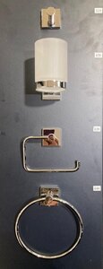 Ex-Display Chrome Four Piece Bathroom Accessory Set