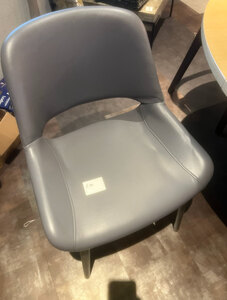 New Ex-Display Bespoke Made Smooth Grey Dining Chair