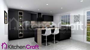 Hacker German Kitchen in Top Soft Black