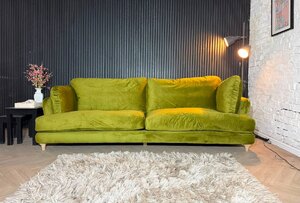 Ex-Display Loaf Miss Smith 4-Seater Sofa in Olive Green