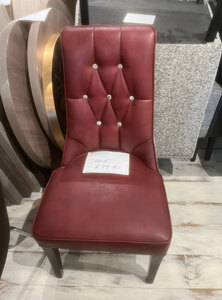 New Ex-Display Red Button Back Dining Chair - Bespoke
