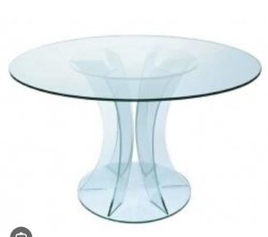 Green Apple Round Glass Dining Table – Ex-Display